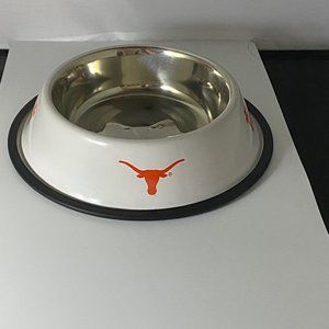 Texas Longhorns Pet Dog Food Water Bowl Dishwasher Safe  32 oz